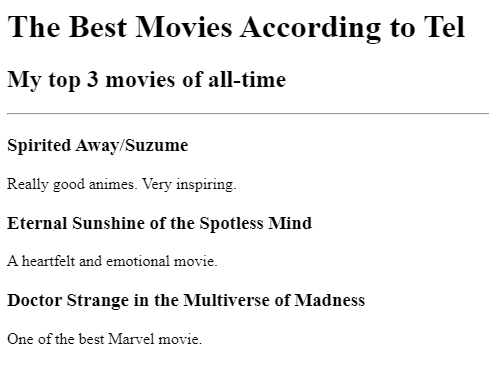 movie ranking project preview